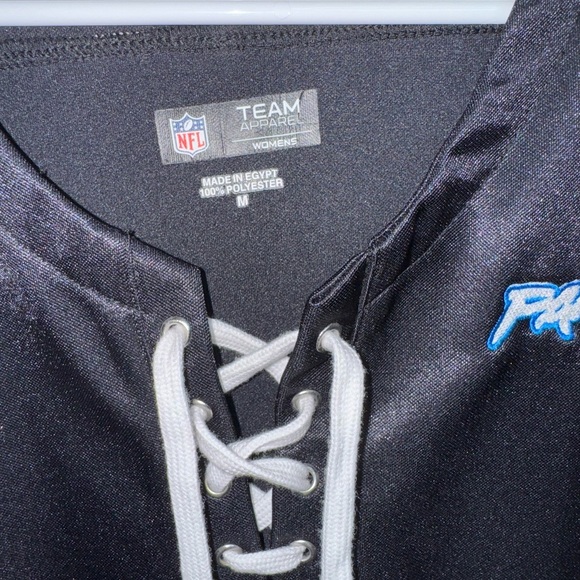 📣 Carolina Panthers NFL Drawstring Women’s Jersey Top - Picture 6 of 6